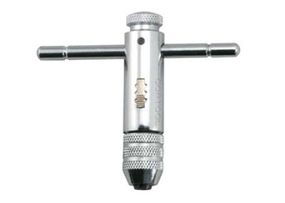 T - type-tap wrench with ratchet