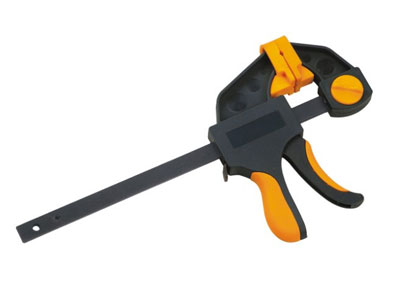 F clamp with quick grip
