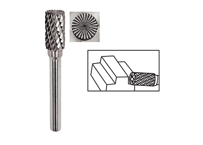 Rotary burrs type B - Cylindrical with end cutter