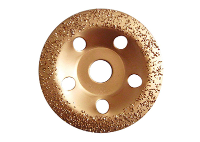 Vaccum brazed carbide cup wheel