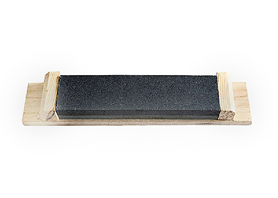 Combination sharpening stone with wooden seat